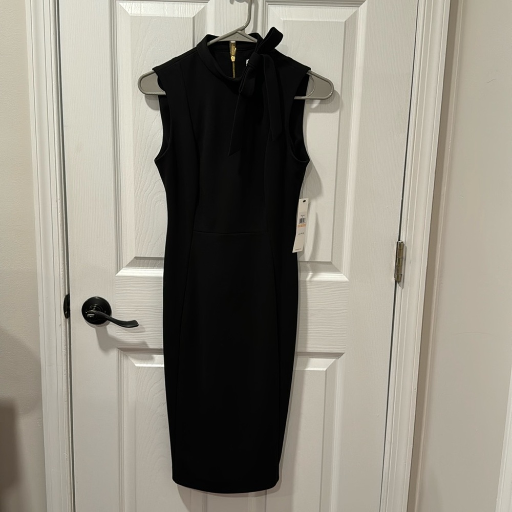 Calvin Klein black sleeveless dress